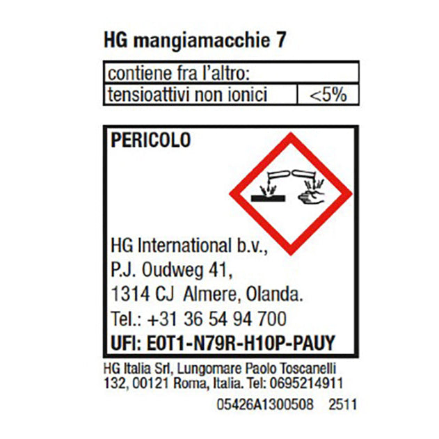 Détachant HG n° 7 Rouille 50 ml