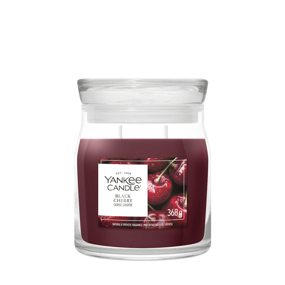 Candela Giara Media Black Cherry 368g Rosso Yankee Candle