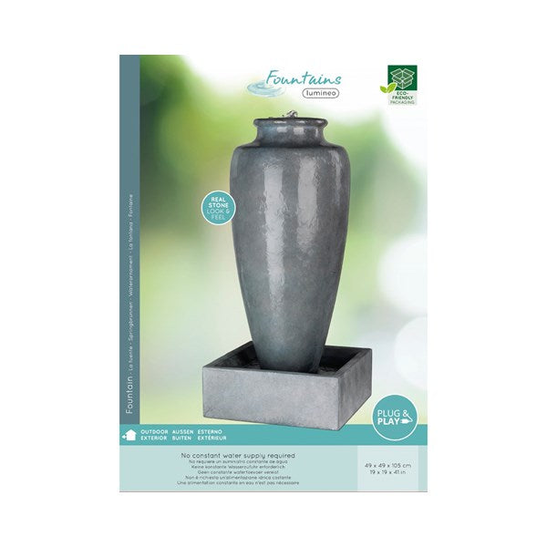 FONTANA VASO GRIGIO 49X105CM