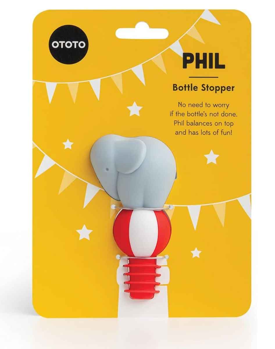 TAPPO PER BOTTIGLIA DI VINO PHIL L'ELEFANTINO