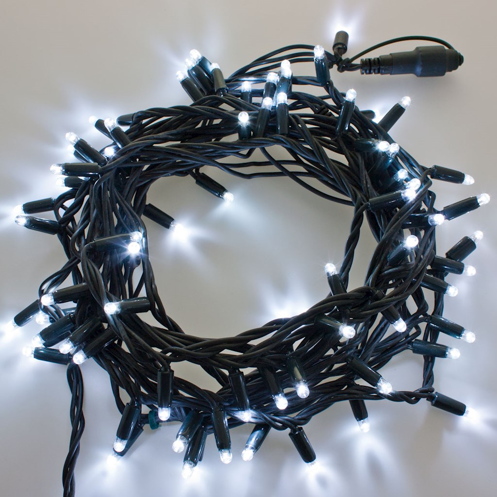 LUCI DI NATALE COLLEGABILI 120 MAXILED BIANCO FREDDO 1,5+10M