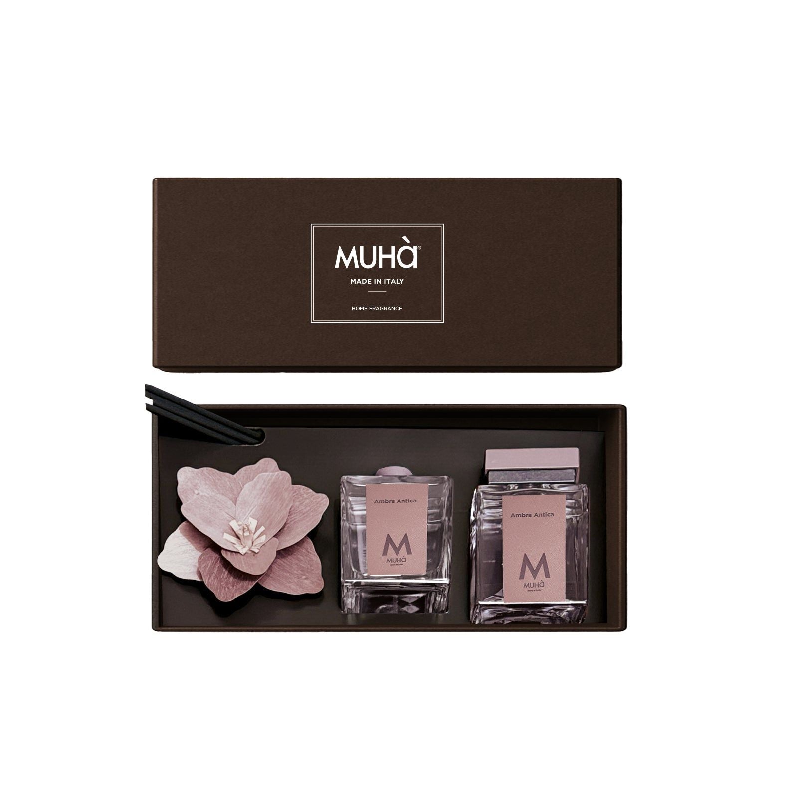 MUHA Confezione Magnum 250 ml + Profumo 200 ml Ambra Antica