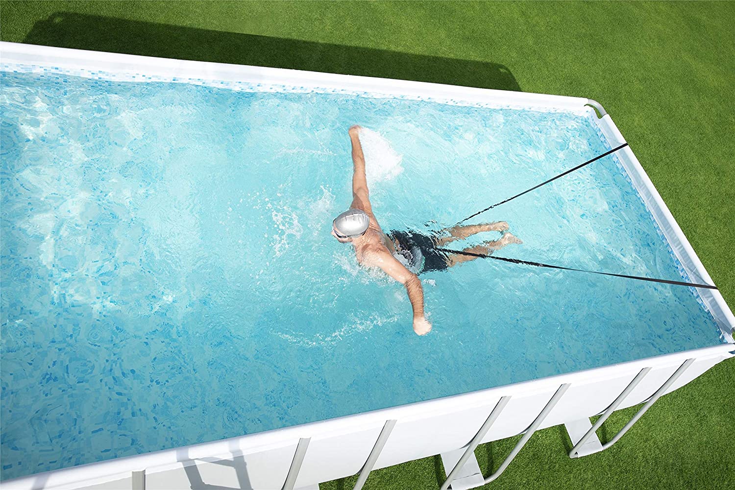 CORDA ELASTICA PER NUOTO E ALLENAMENTO IN PISCINA