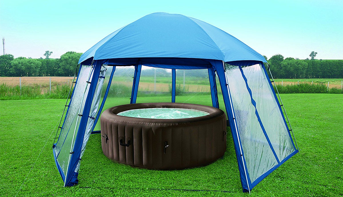 GAZEBO PER PISCINA PROTEZIONE DAL SOLE 5x4.33x2.50 M