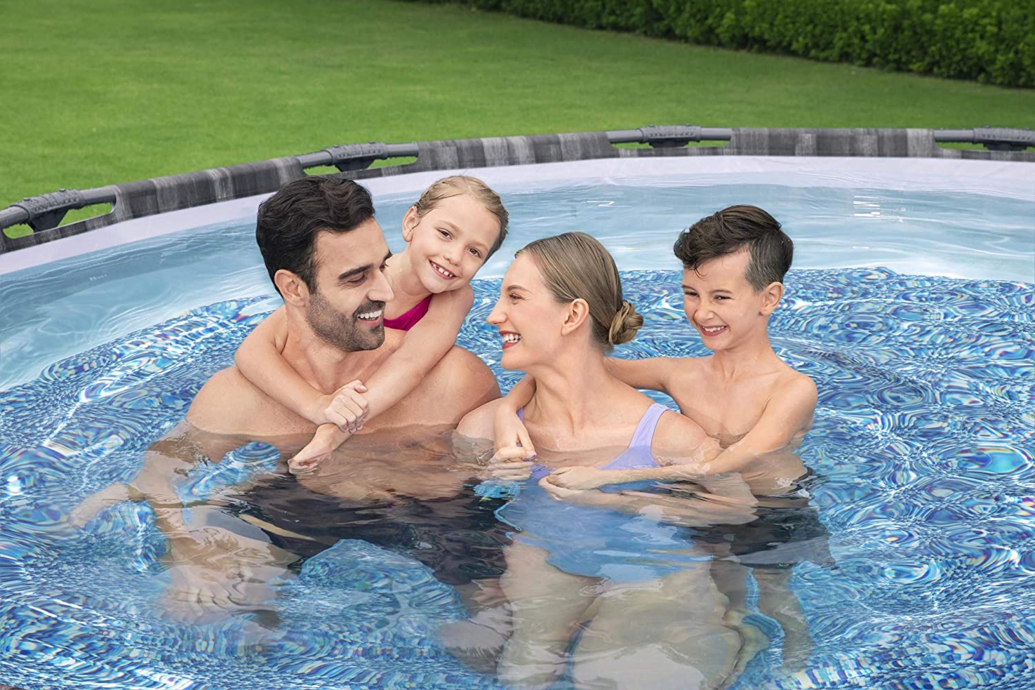 PISCINA ROTONDA STEEL PRO MAX 427X107 CON POMPA FILTRO SCALETTA E COPERTURA