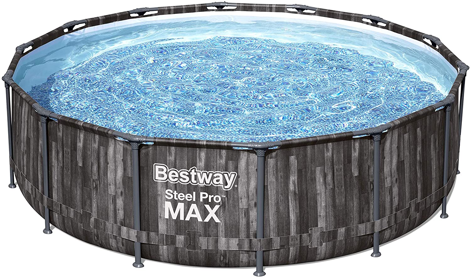 PISCINA ROTONDA STEEL PRO MAX 427X107 CON POMPA FILTRO SCALETTA E COPERTURA