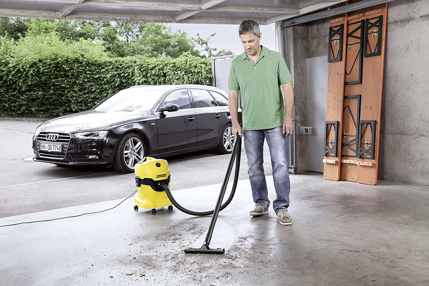 KARCHER WD 4 - ASPIRATORE SOLIDI E LIQUIDI 220 AIR WATT, SERBATOIO 20 LT