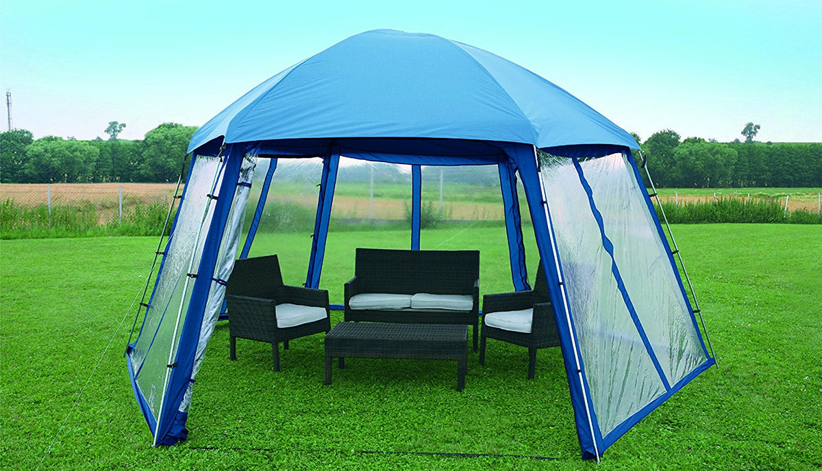 GAZEBO PER PISCINA PROTEZIONE DAL SOLE 5x4.33x2.50 M