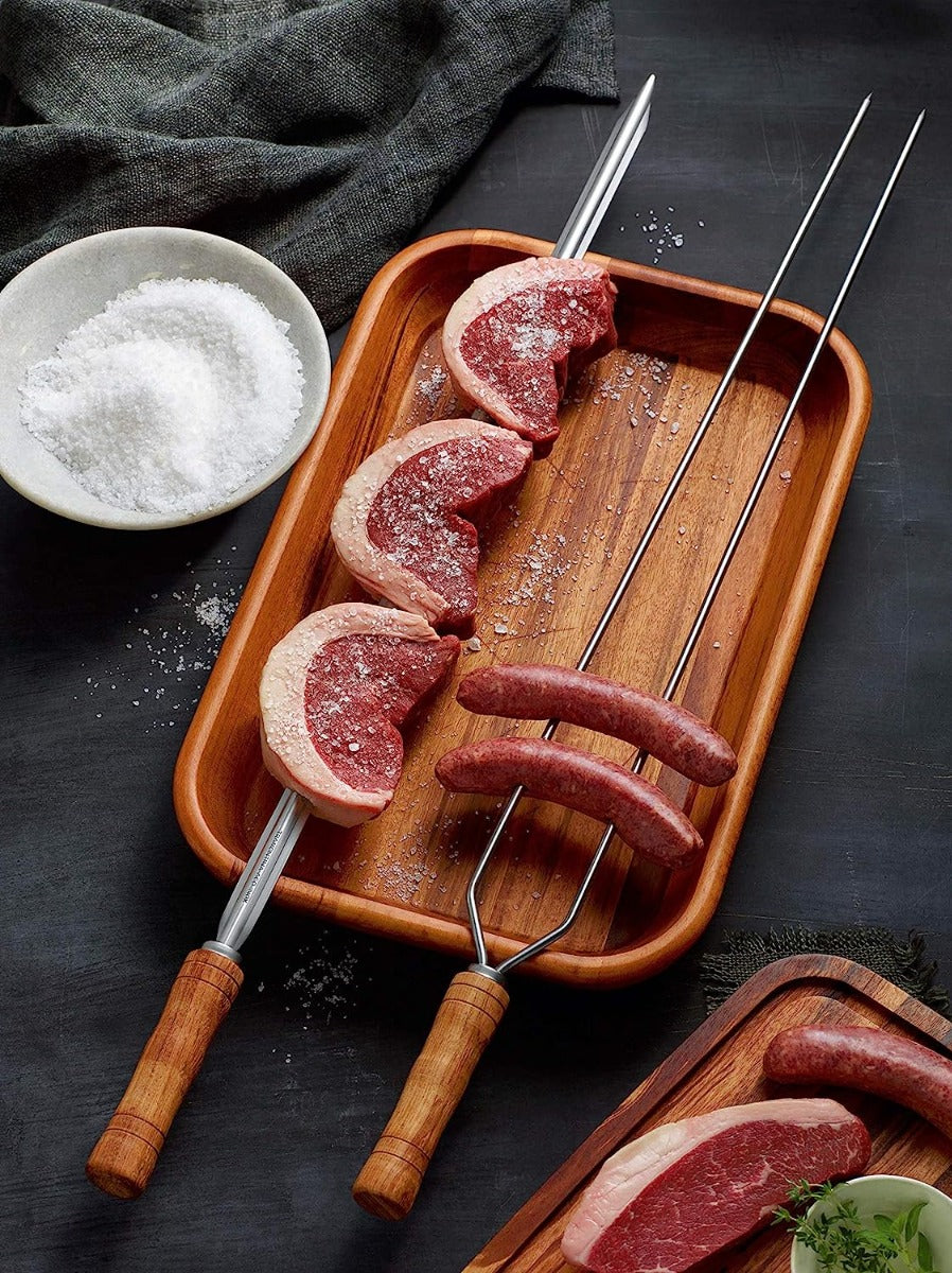 SPIEDO CHURRASCO 65CM A DUE PUNTE