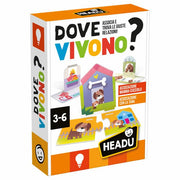 Gioco Educativo Dove Vivono Puzzle 3-6 Anni HEADU
