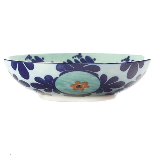 CIOTOLA IN MAIOLICA 20CM TEAL