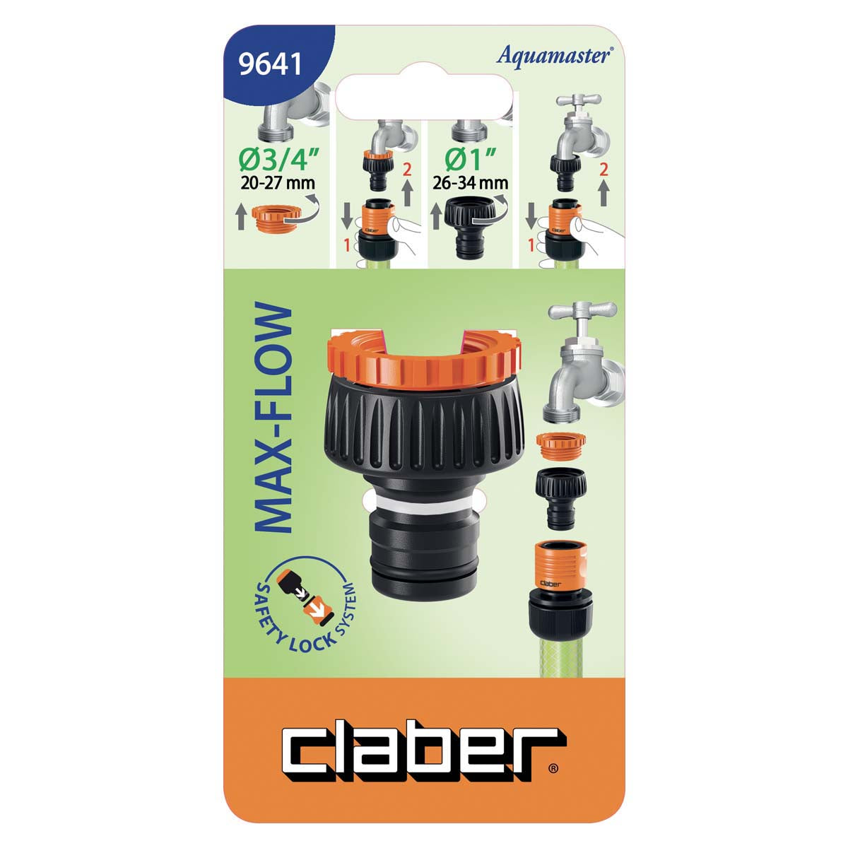PRESA RUBINETTO 1” - RIDUZIONE 3/4” MAX-FLOW 9641 CLABER