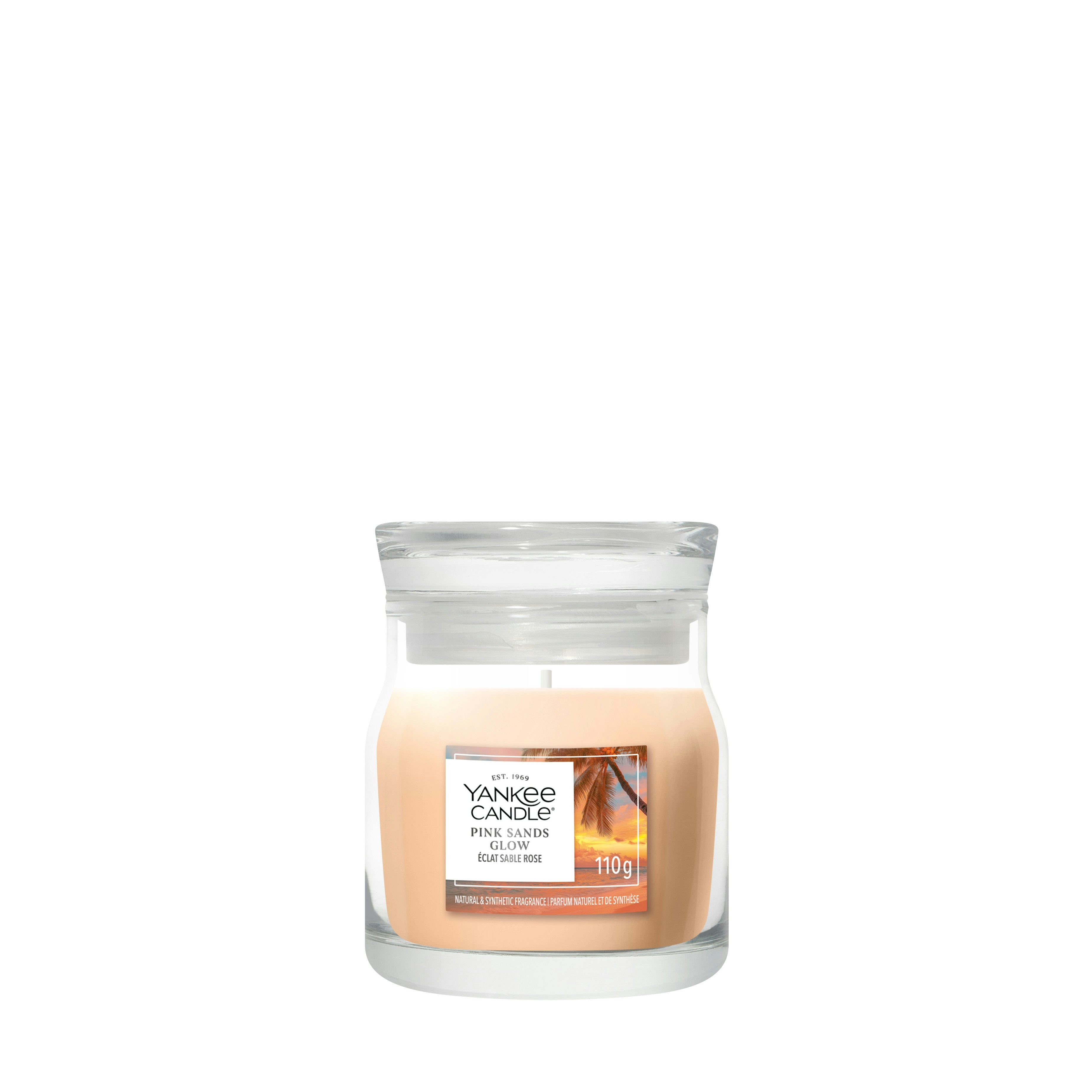 Candela Piccola Signature Pink Sands Glow 110g Rosa Yankee Candle