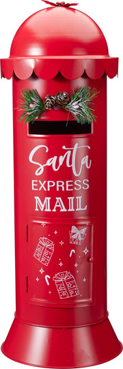 Cassetta postale decorativa D19 x H53 cm rossa PERAGA CHRISTMAS