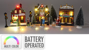 Villaggio natalizio 17 pezzi con LED PERAGA CHRISTMAS