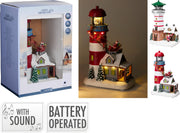 Torre luminosa natalizia con Babbo Natale 19,5 x 13,4 x 28,7 cm PERAGA CHRISTMAS