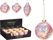 Decorazione natalizia rosa modello assortito PERAGA CHRISTMAS