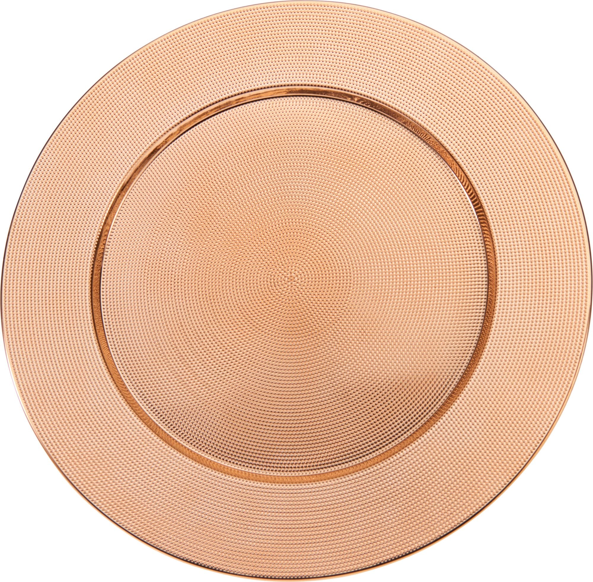 Piatto 40 cm oro rosa PERAGA CHRISTMAS