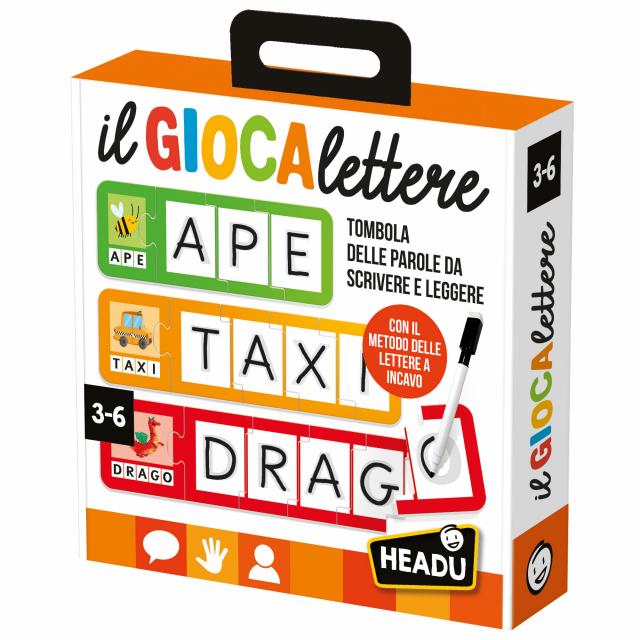 Gioco Educativo il GIOCAlettere Tombola delle Parole 3-6 Anni Headu