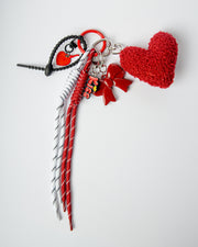 Charm Portachiavi Cuore Rosso Blogo