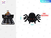Ragno Halloween nero con movimento PartyGo