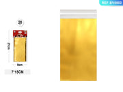 Buste autoadesive 7 x 15 cm oro PartyGo