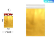 Buste autoadesive 15 x 28 cm oro PartyGo