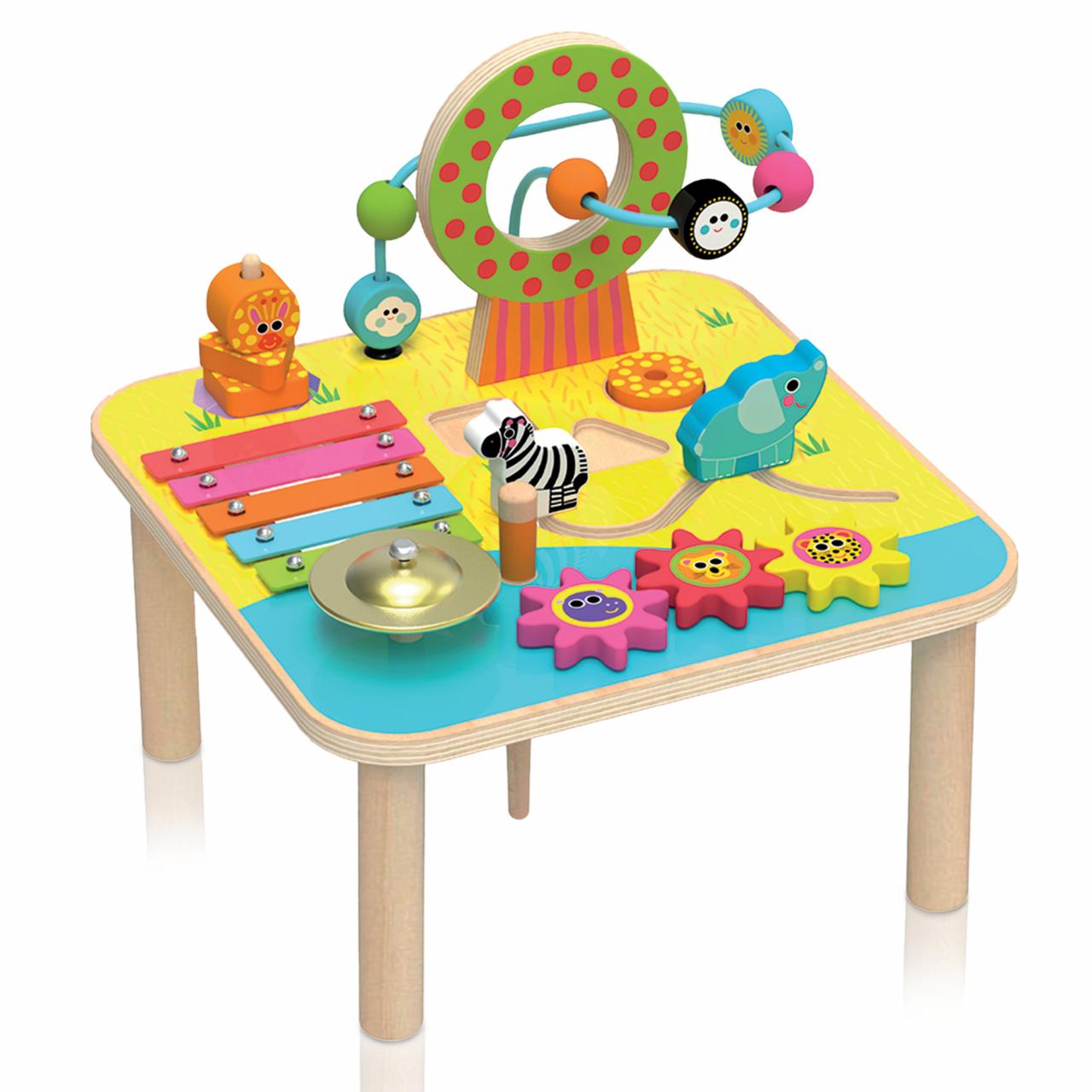 Tavolino Multiattivita Legno Play & Sound Desk +18m Multicolore Headu