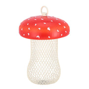 Mangiatoia per Uccelli a Forma di Amanita Colore Rosso e Bianco