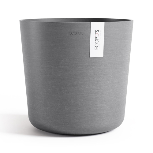 Vaso Rotondo Lima D25 H25,50 Cm Grigio Ecopots