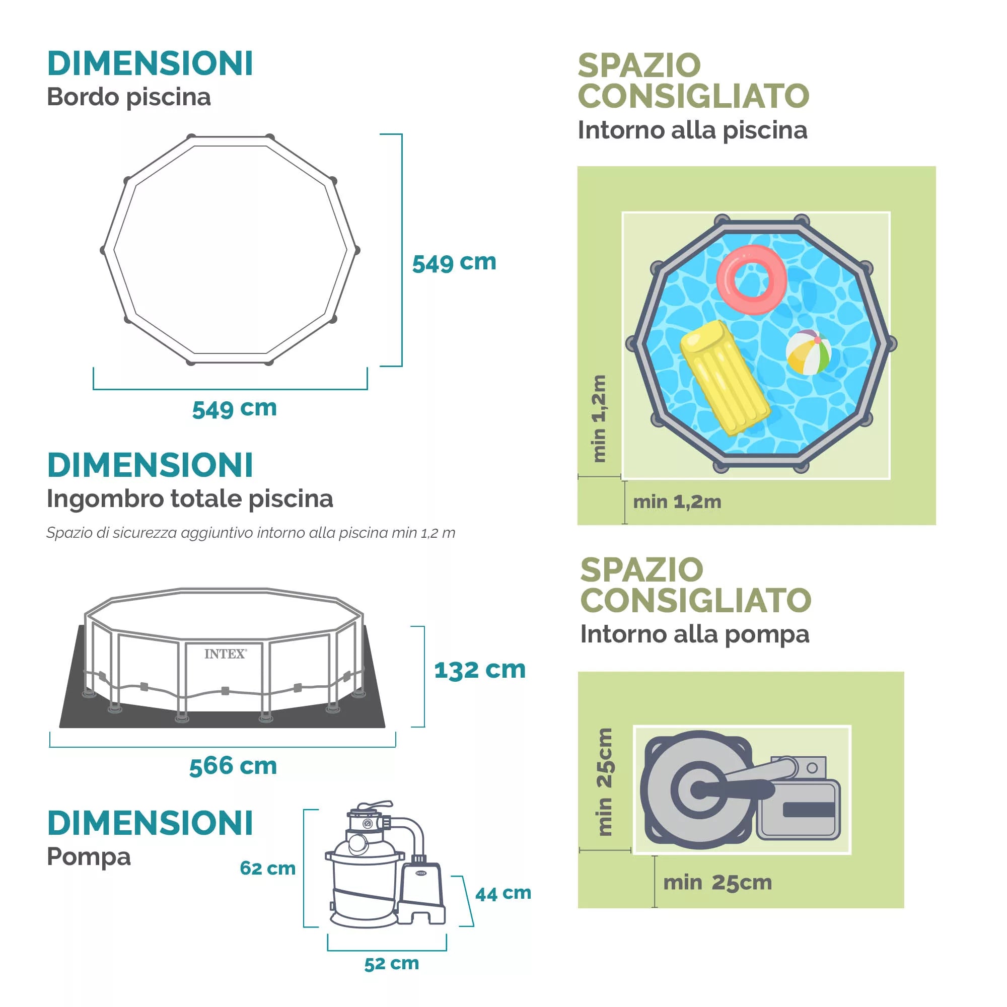 Intex Piscina Rotonda Ultra XTR Frame 549cm x 549cm x 132cm Antracite
