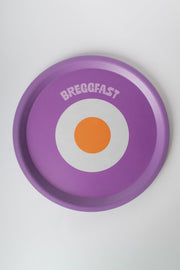Vassoio D34,8cm Viola Arancione BREGGFAST