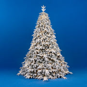 Albero di Natale Innevato Luminoso Altezza 210cm Luci Calde PANDORA