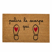 Zerbino Pulire le scarpe qui 45x75 cm Naturale SIMPLE DAY