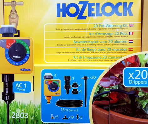 PROGRAMMATORE AC1 KIT DI IRRIGAZIONE 20 GOCCIOLATORI