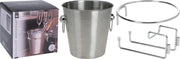 SECCHIELLO PORTA GHIACCIO INOX PER CHAMPAGNE E BOTTIGLIE 20CM
