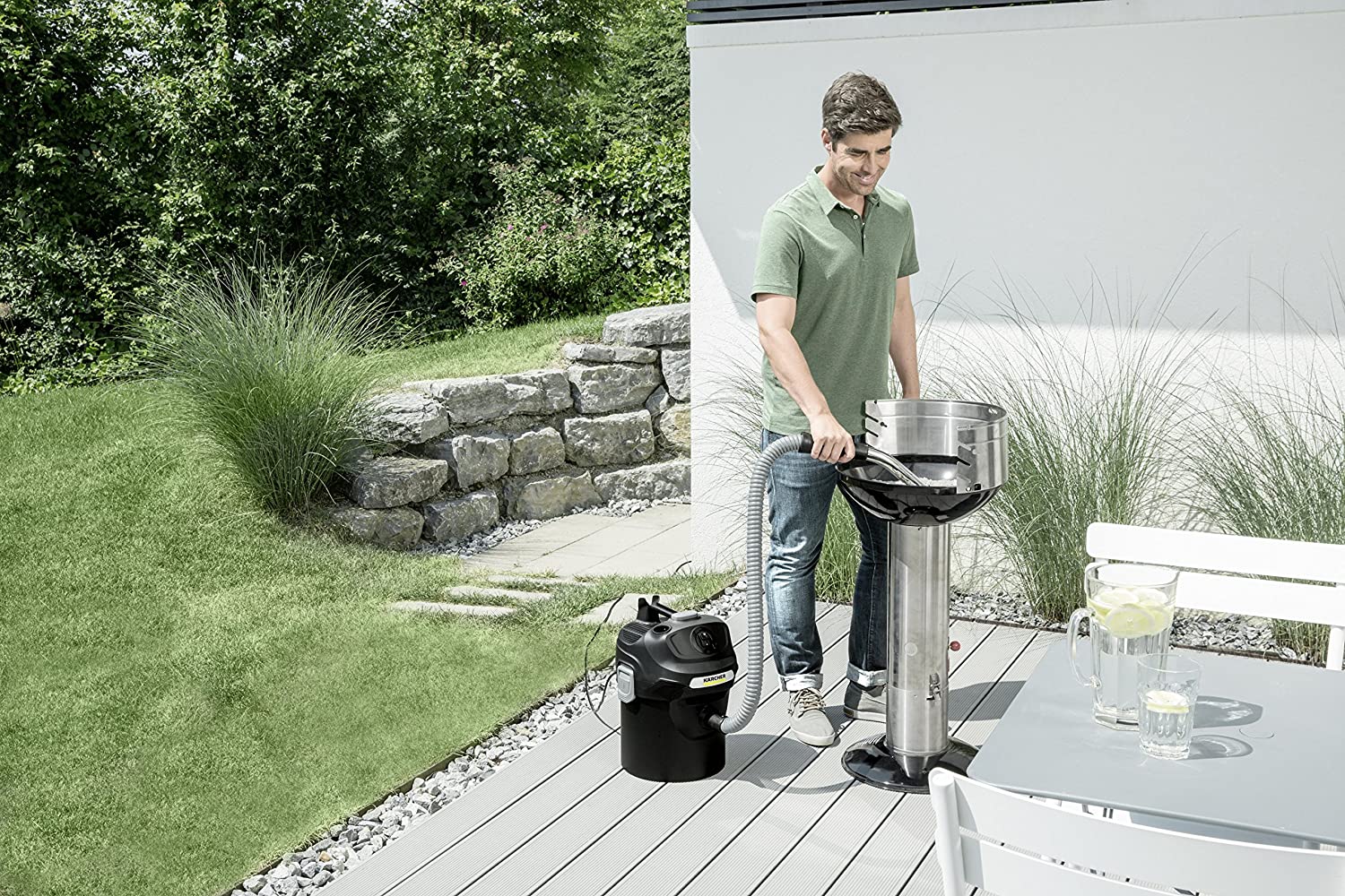 KARCHER AD 2 - ASPIRATORE SOLIDI E LIQUIDI 150 AIR WATT, SERBATOIO 14 LT