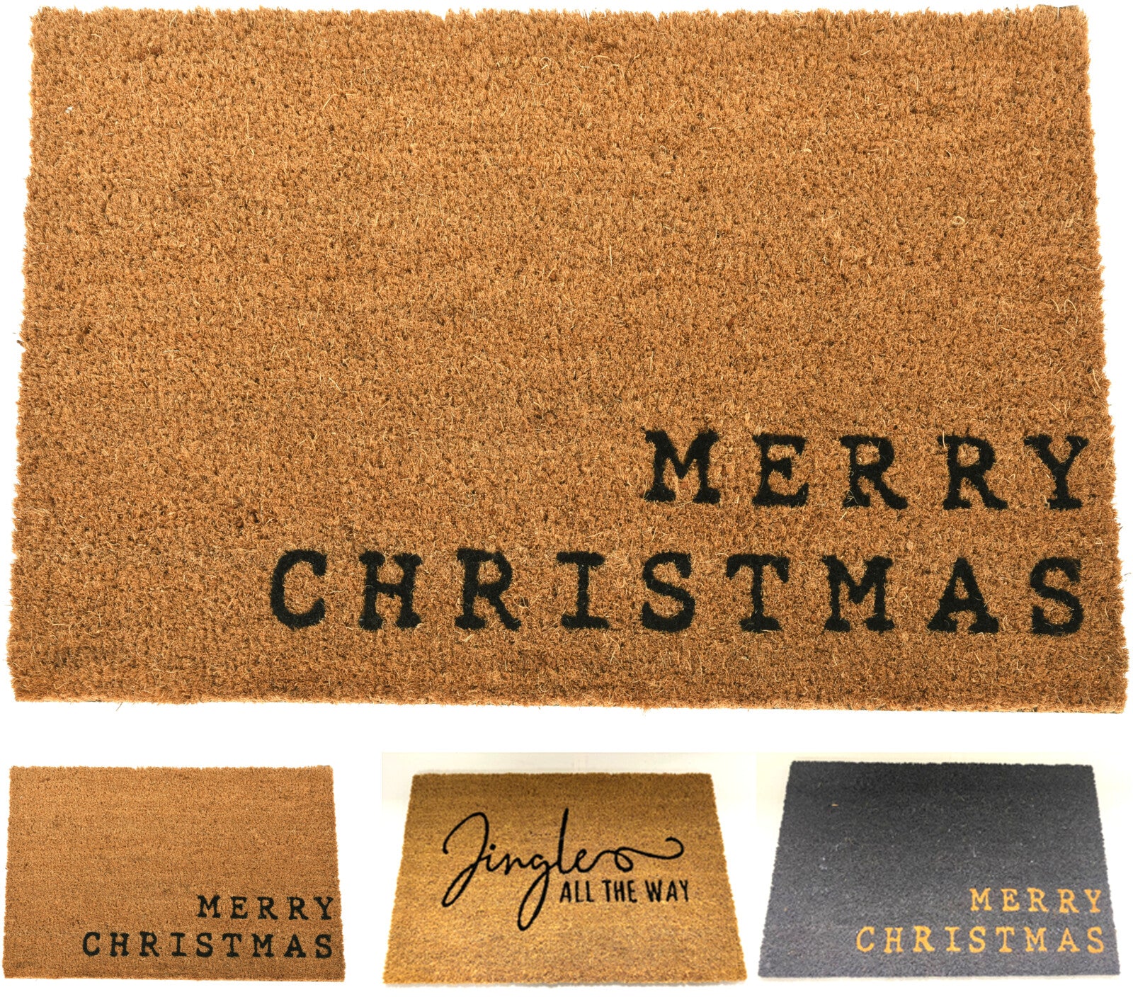 ZERBINO CON SCRITTE NATALIZIE CHRISTMAS 39X59CM ASSORTITO