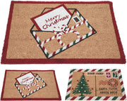 Zerbino natalizio 59x39cm - marrone fantasia assortita
