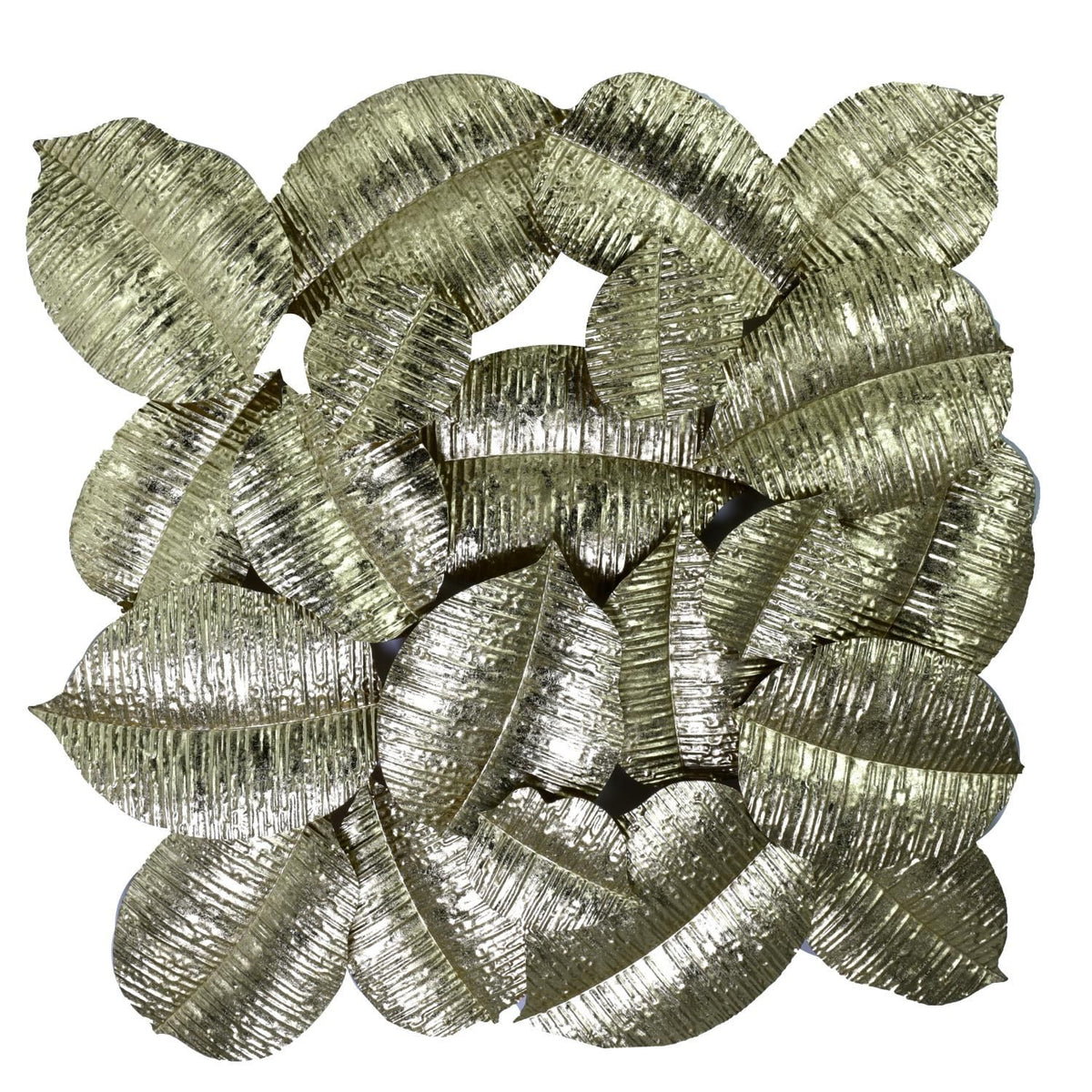 Quadro Foglie 88,9x7,6x85,7 cm Oro