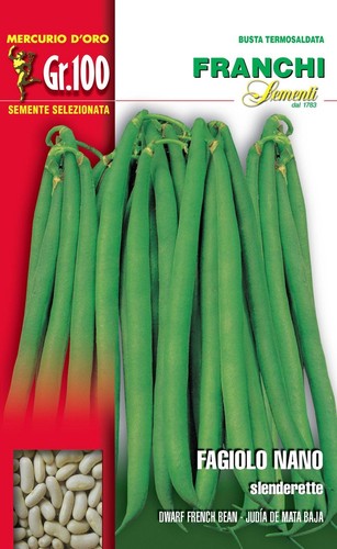 BUSTA SEMI DI FAGIOLO NANO SLENDERETTE 100 GR