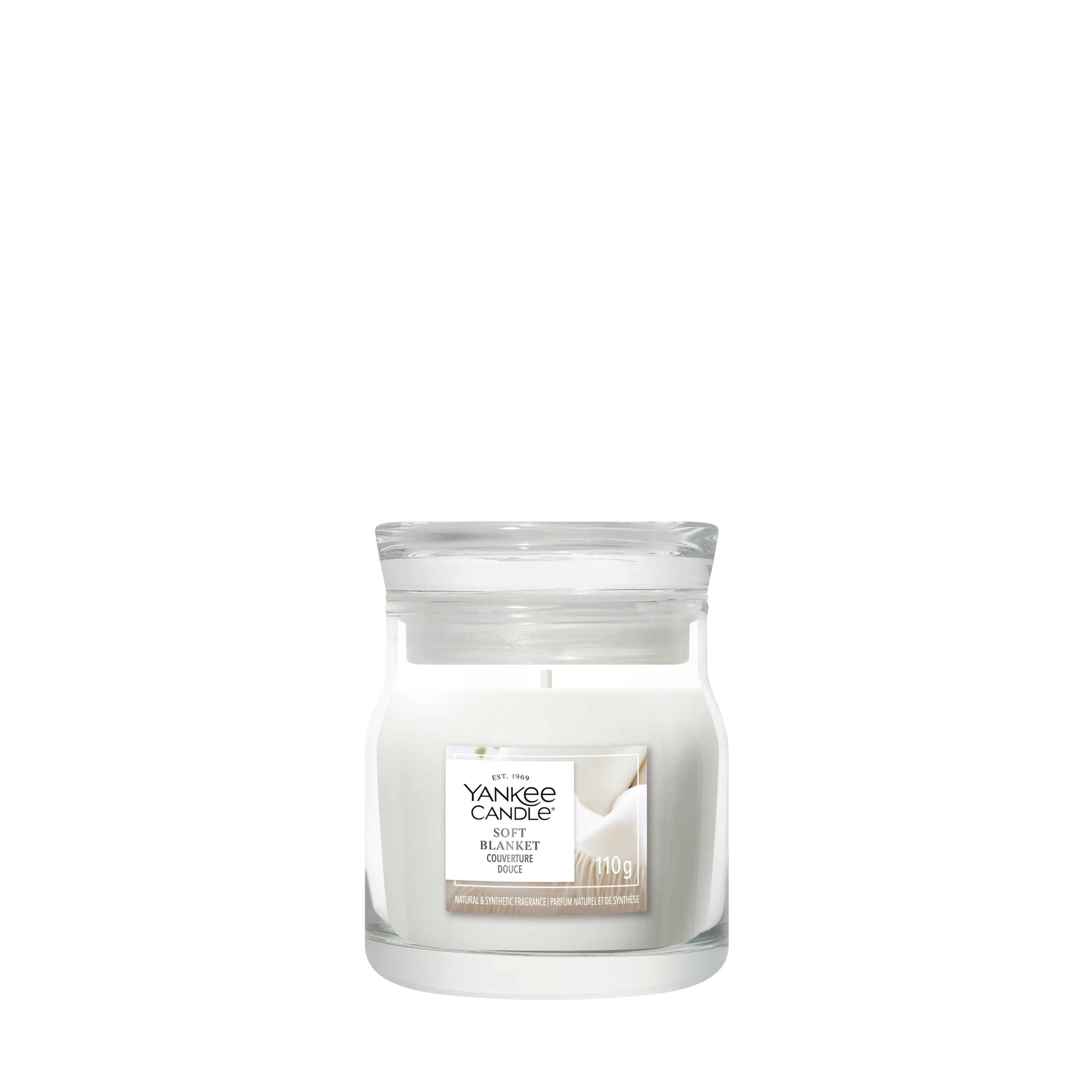 Candela Giara Piccola Signature Soft Blanket 110g Bianco Yankee Candle