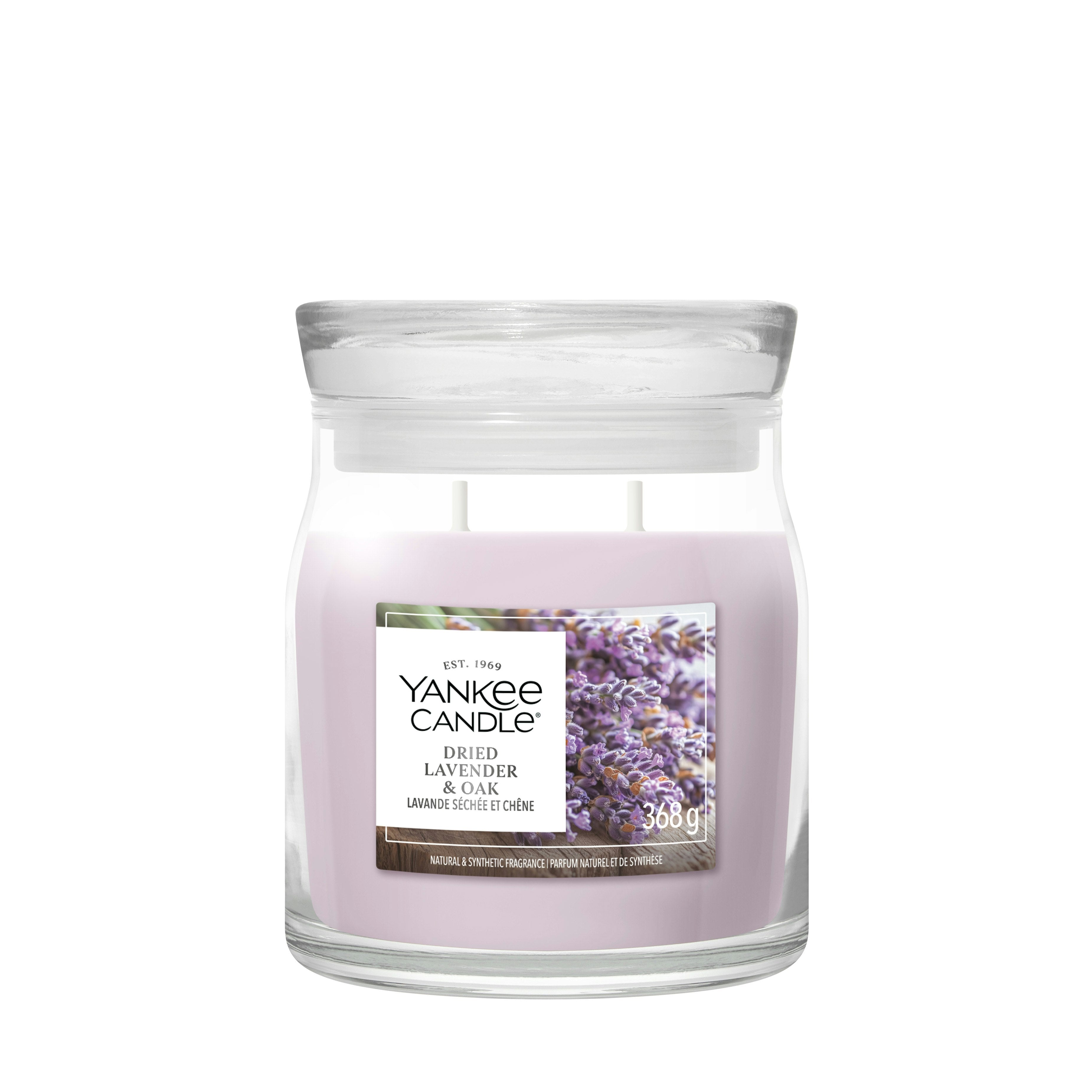 Candela Media Signature Dried Lavender & Oak 368g Viola Yankee Candle