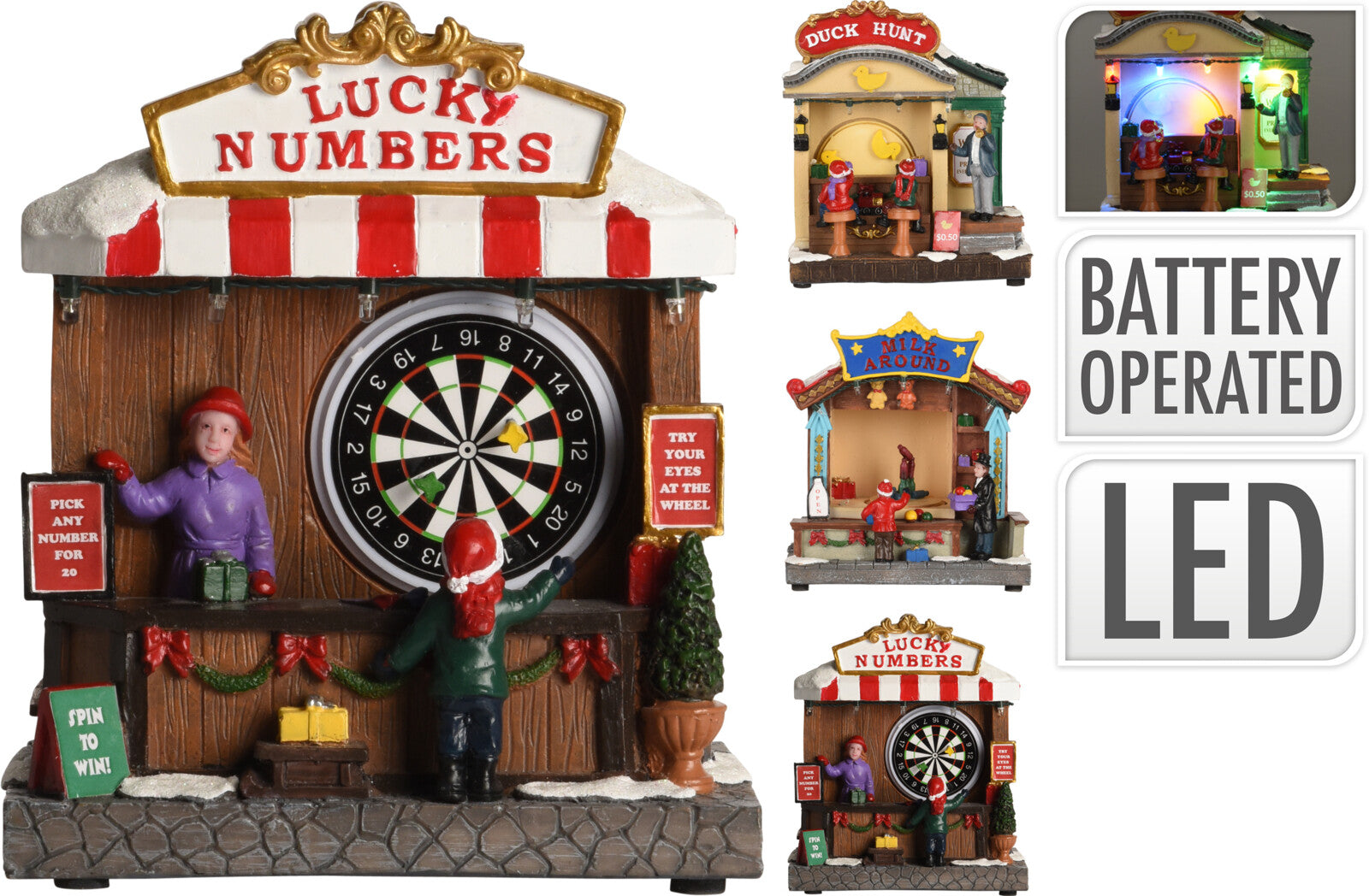 SCENETTA AL LUNAPARK 16CM ASSORTITA