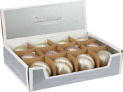 OFERTA 6 PALLINE EFFETTO RILIEVO 8CM ASSORTITE