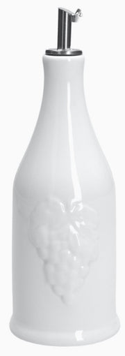 MENAGE ACETIERA CILINDRICA LA PORCELLANA BIANCA
