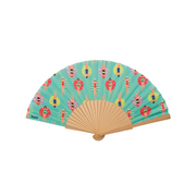 VENTAGLIO CON FANTASIA NUOTATORI - FAN WOOD & TEXTILE SWIMMERS
