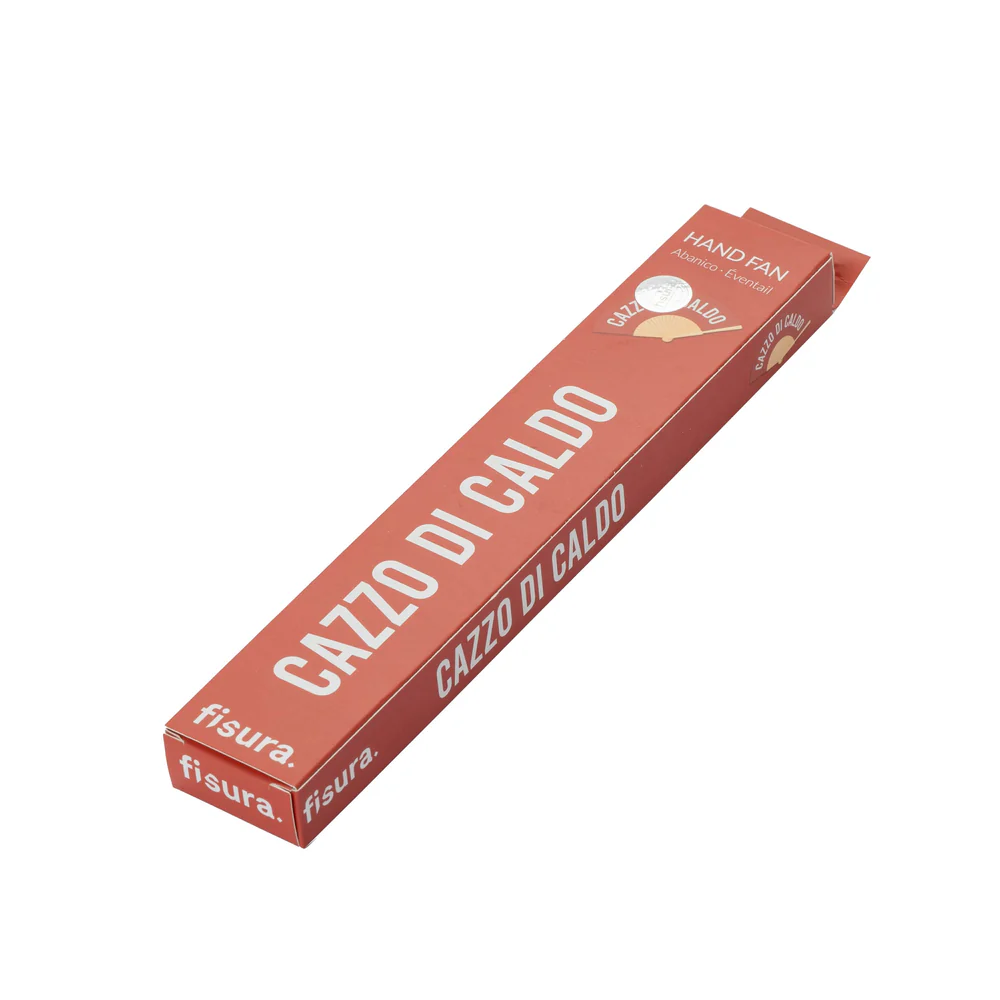 VENTAGLIO "C*ZZO DI CALDO" ROSSO
