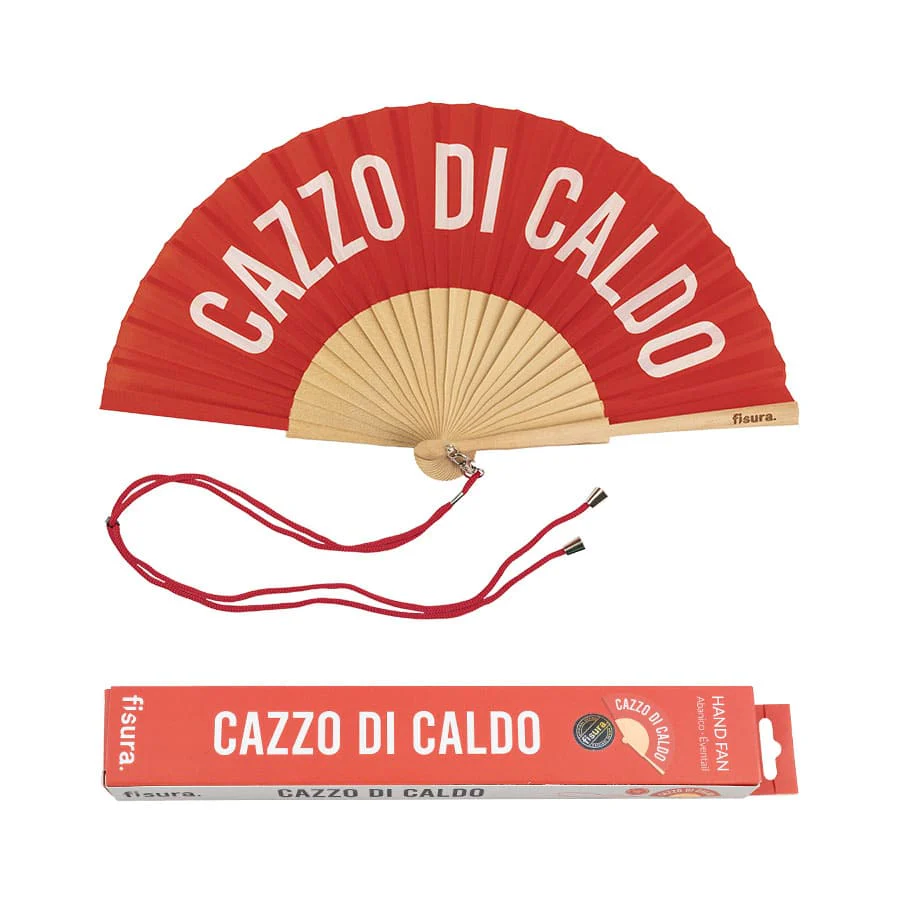 VENTAGLIO "C*ZZO DI CALDO" ROSSO