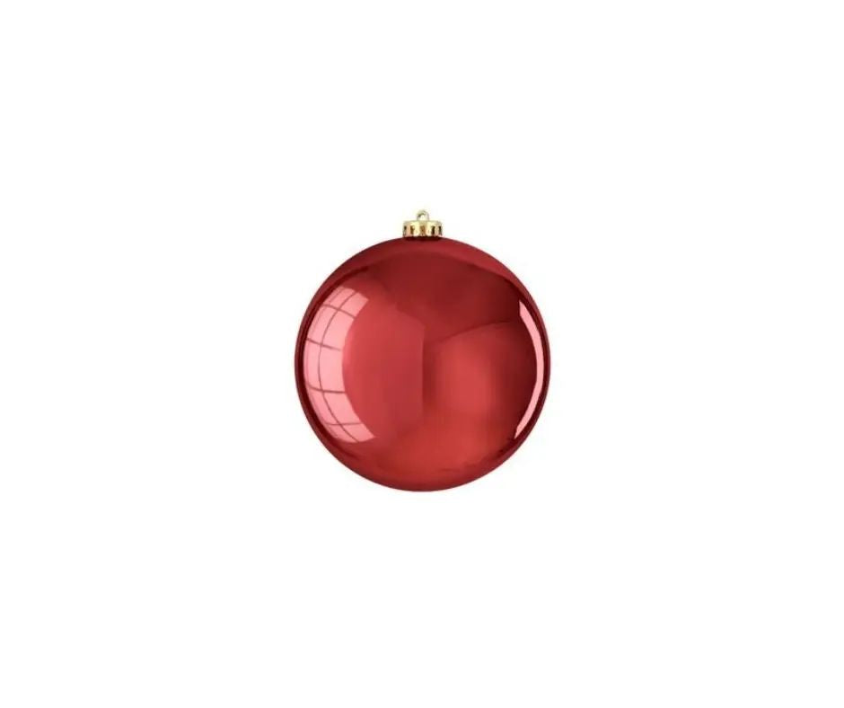 Mica Decorations Pallina di Natale 20 cm, rosso lucido